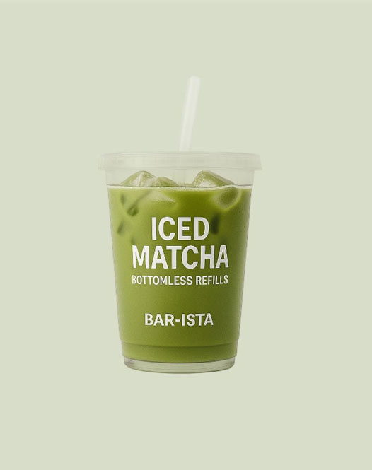 Iced Matcha 350ml – (Bottomless)